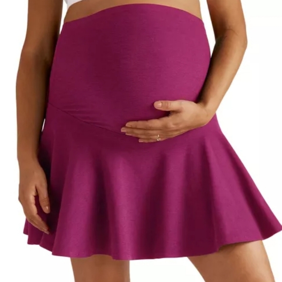 Beyond the Bump Dresses & Skirts - Beyond the Bump | Spacedye Maternity Hot Shot Circle Skirt Magenta Heather